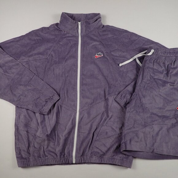 Nike Heritage Corduroy Windrunner Jacket with Shorts - Picture 1 of 7
